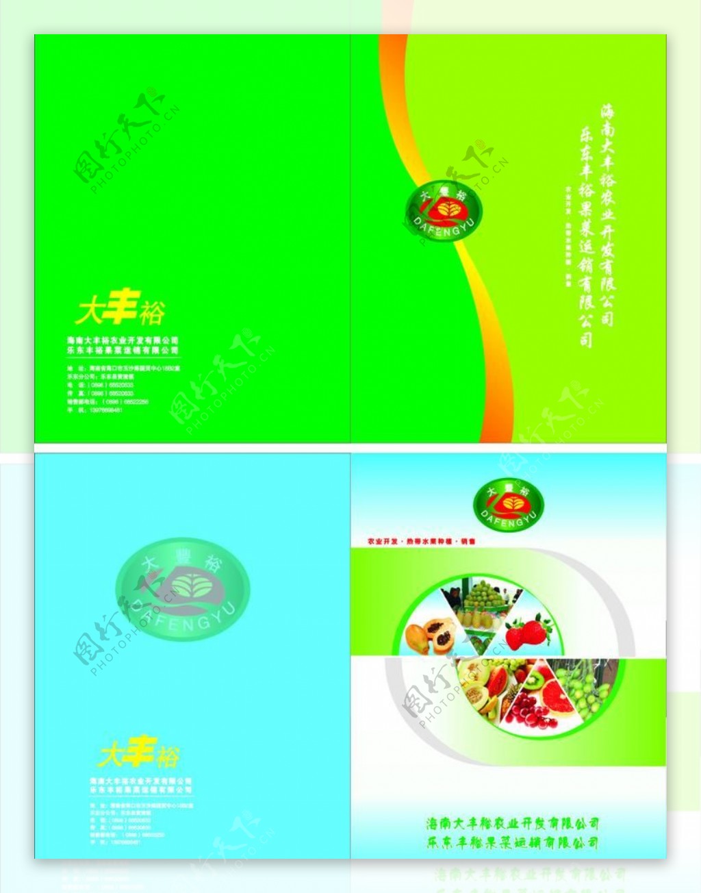 封面设计水果标志各种水果画册设计图片