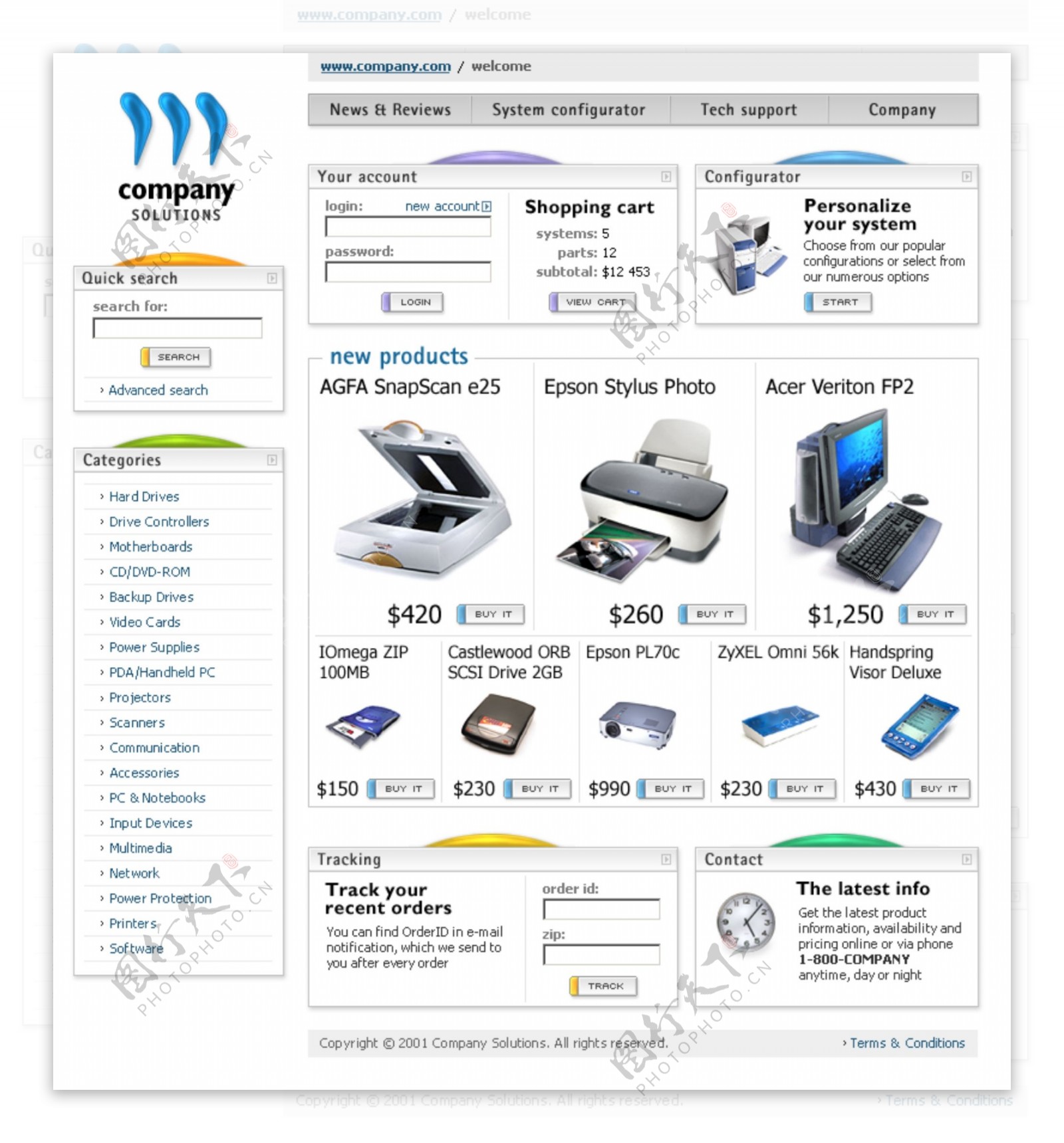 电子商务网页图片