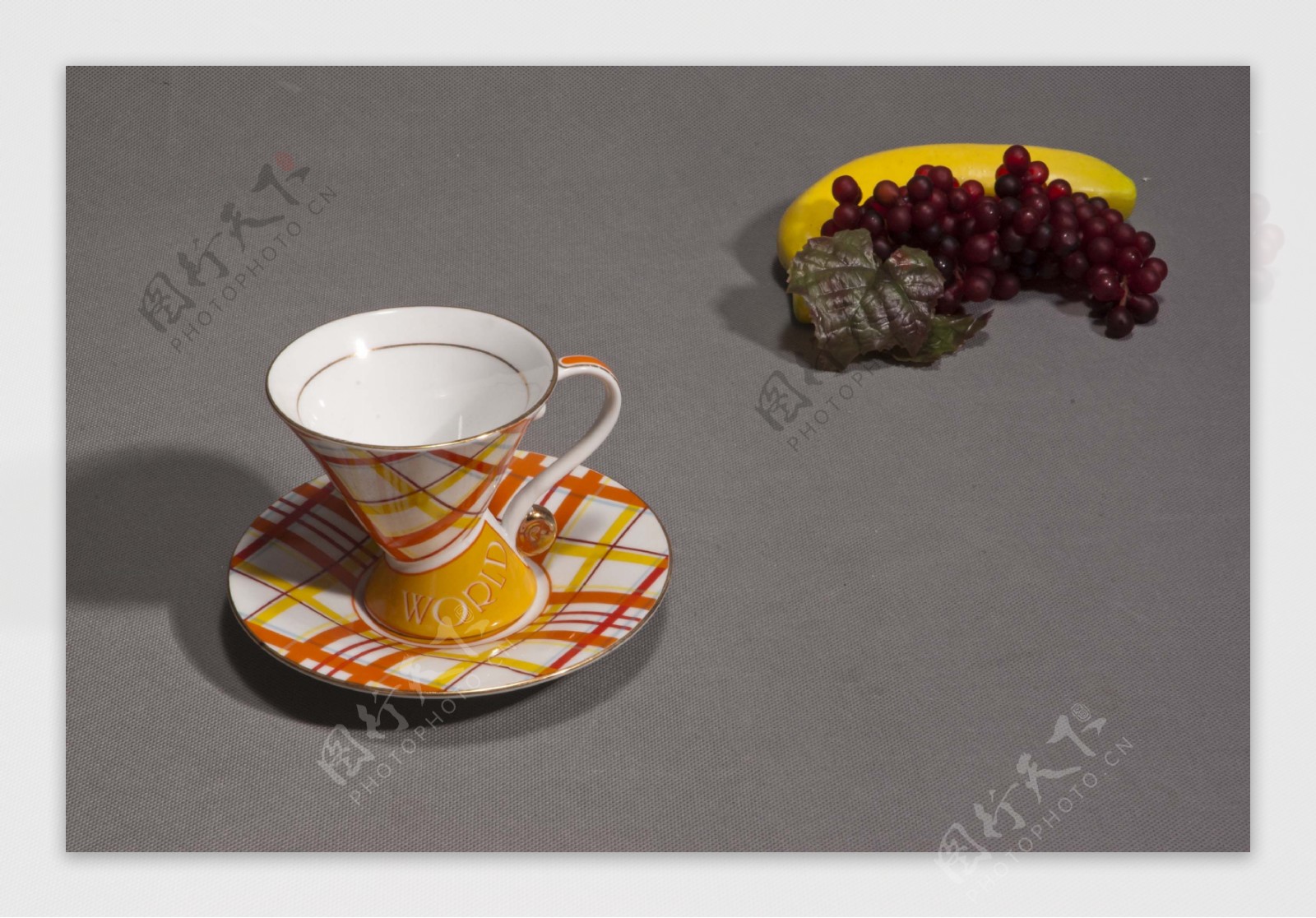 欧式陶瓷花格咖啡杯图片