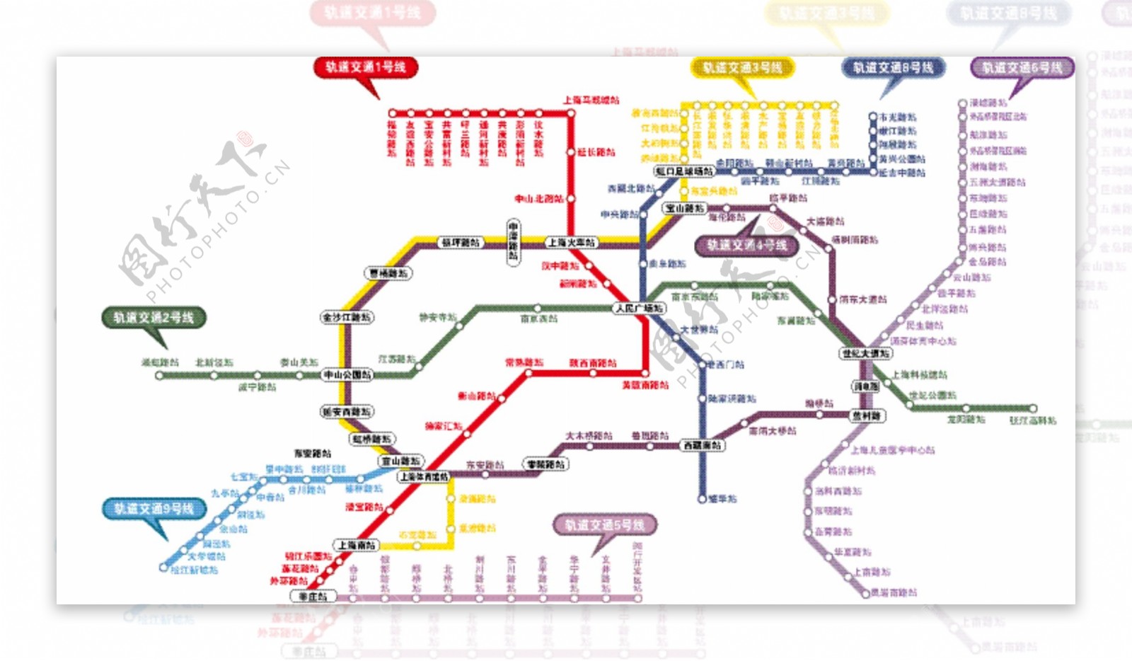 上海轨道交通图