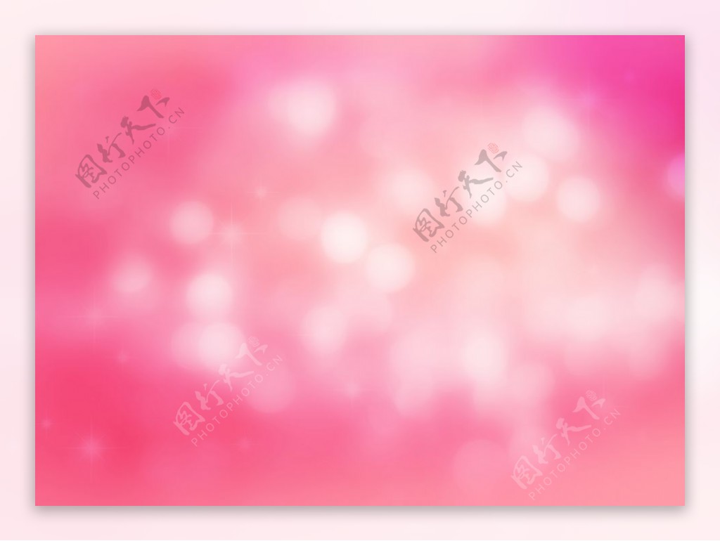 粉红桌面背景图片PPT模板