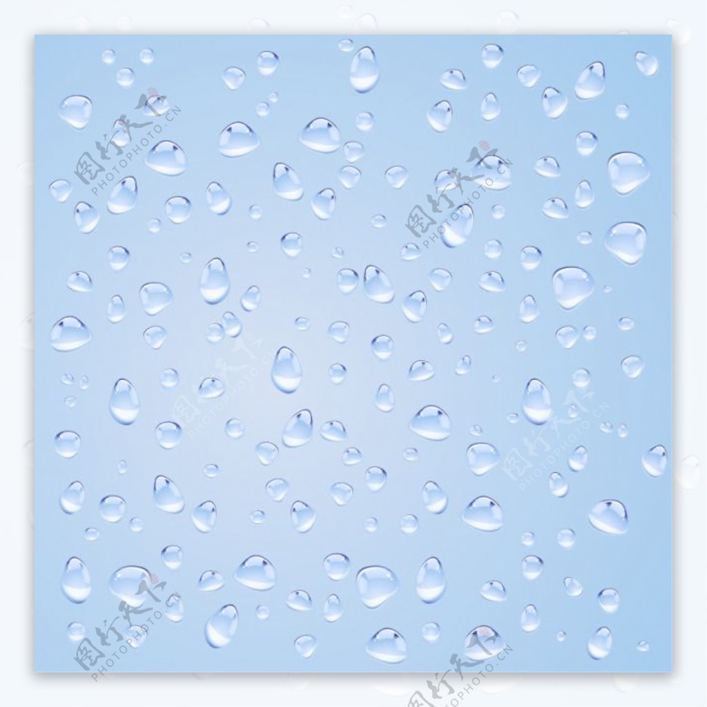 晶莹水滴玻璃背景A矢量素材