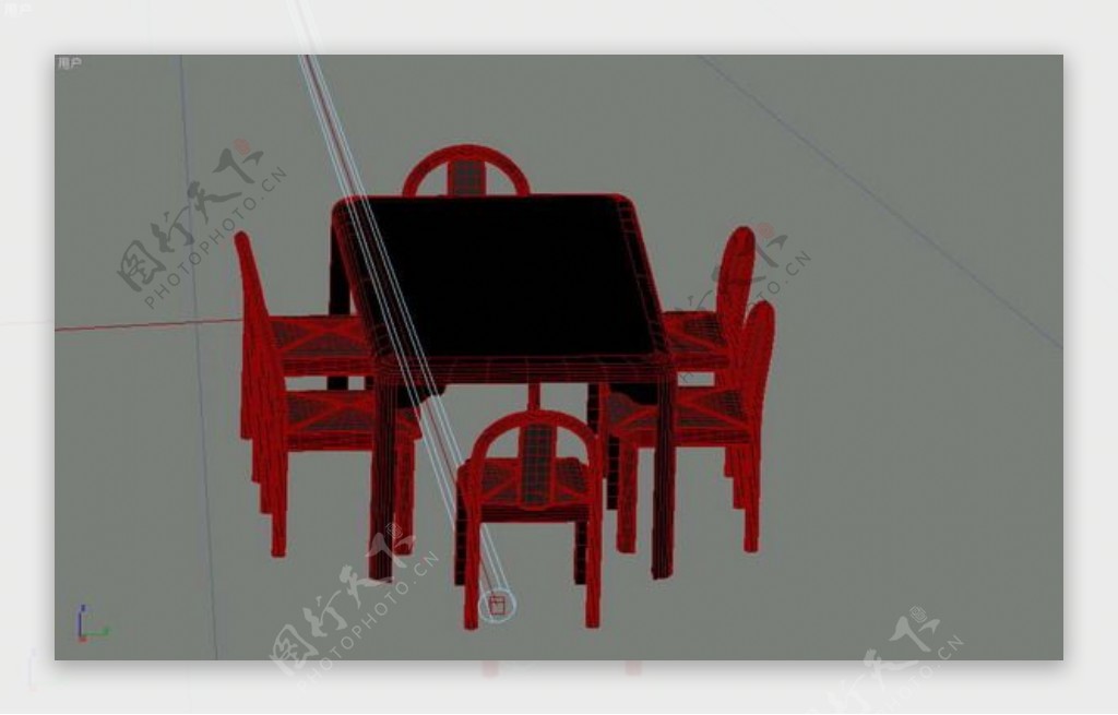 餐桌3d模型家具效果图16