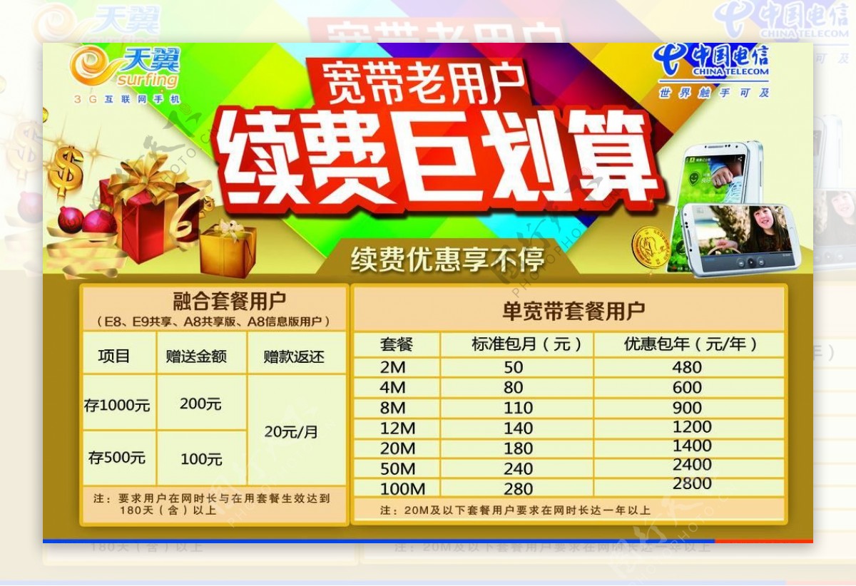 电信单页图片