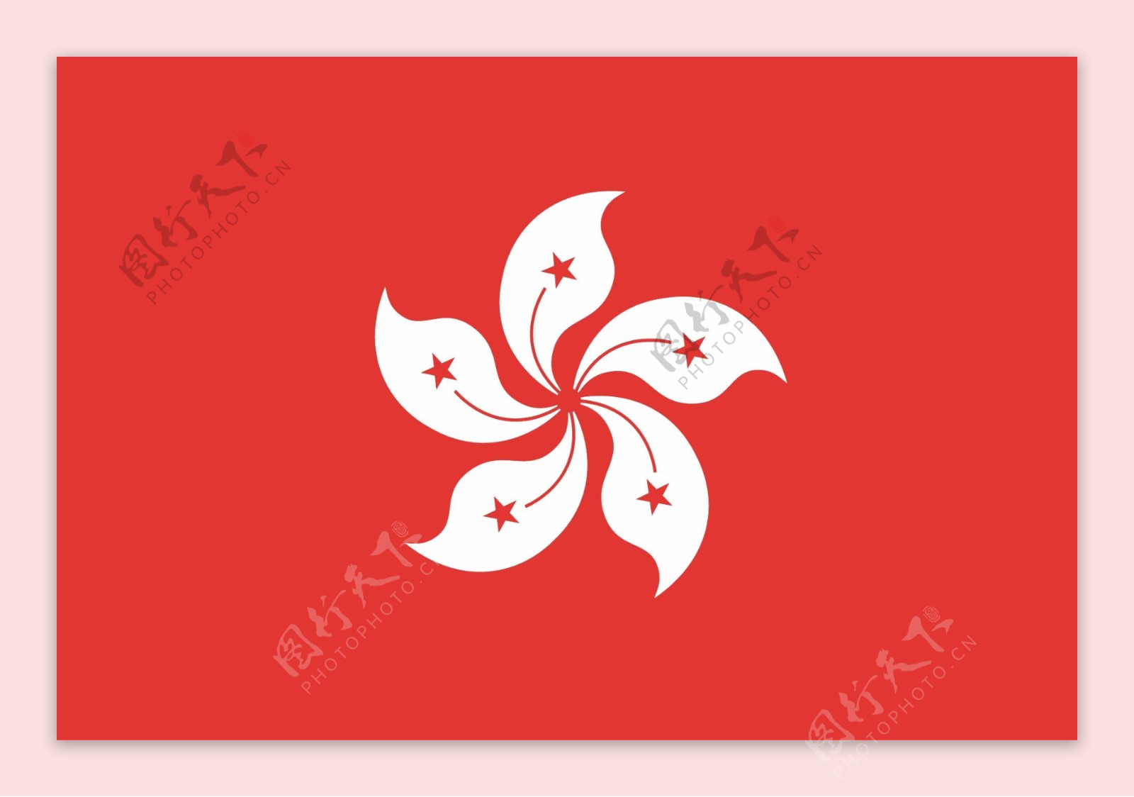 香港区旗矢量图