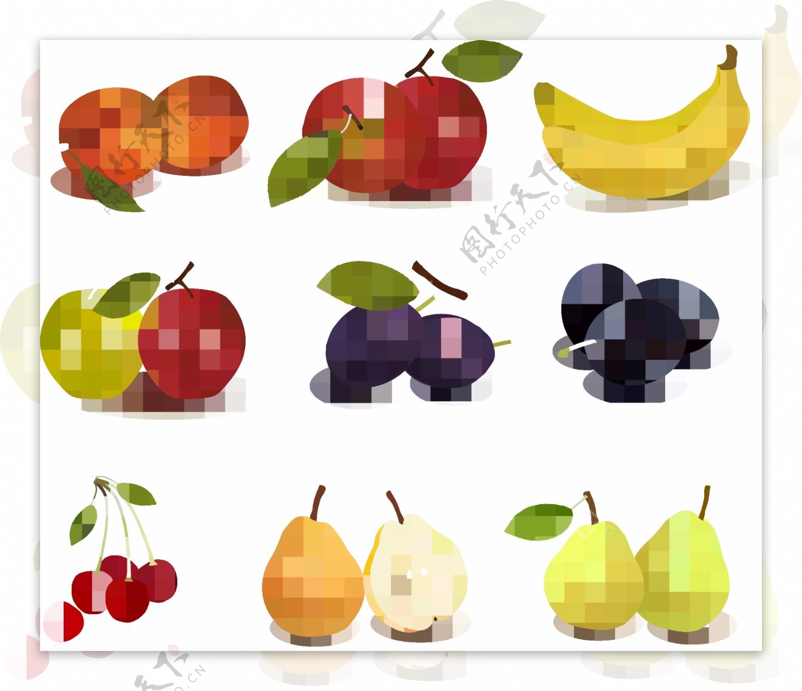水果图案矢量素材