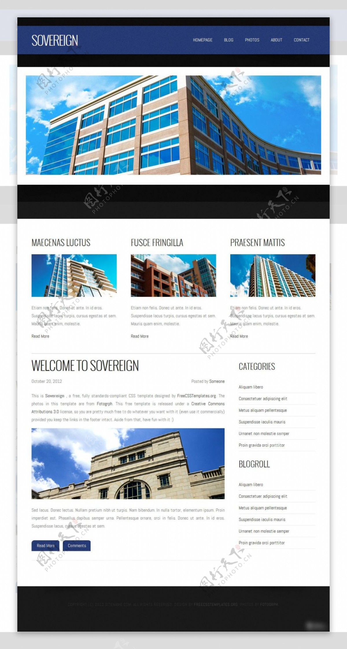 地产企业网页设计