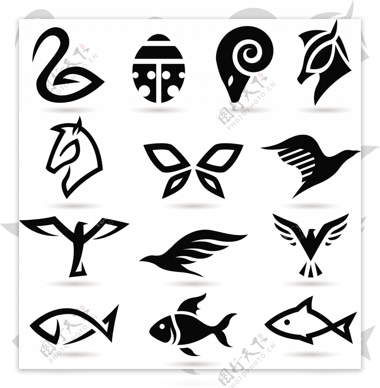 动物logo图标图片
