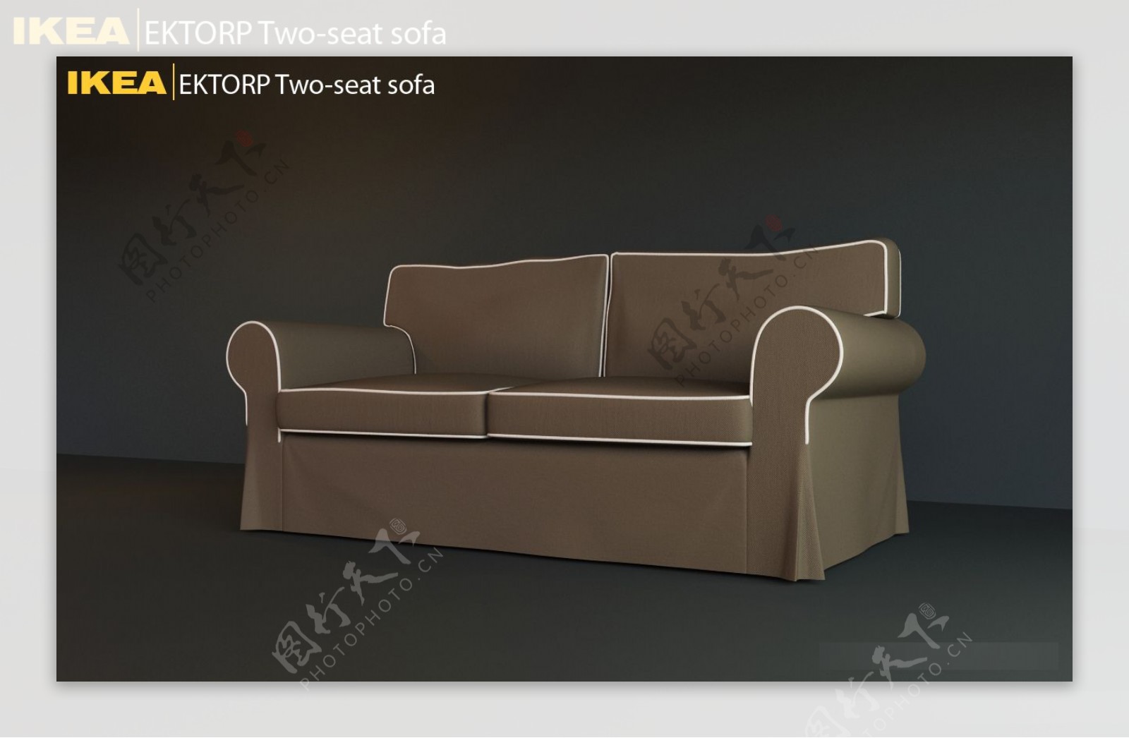 精美沙发3d模型素材图片