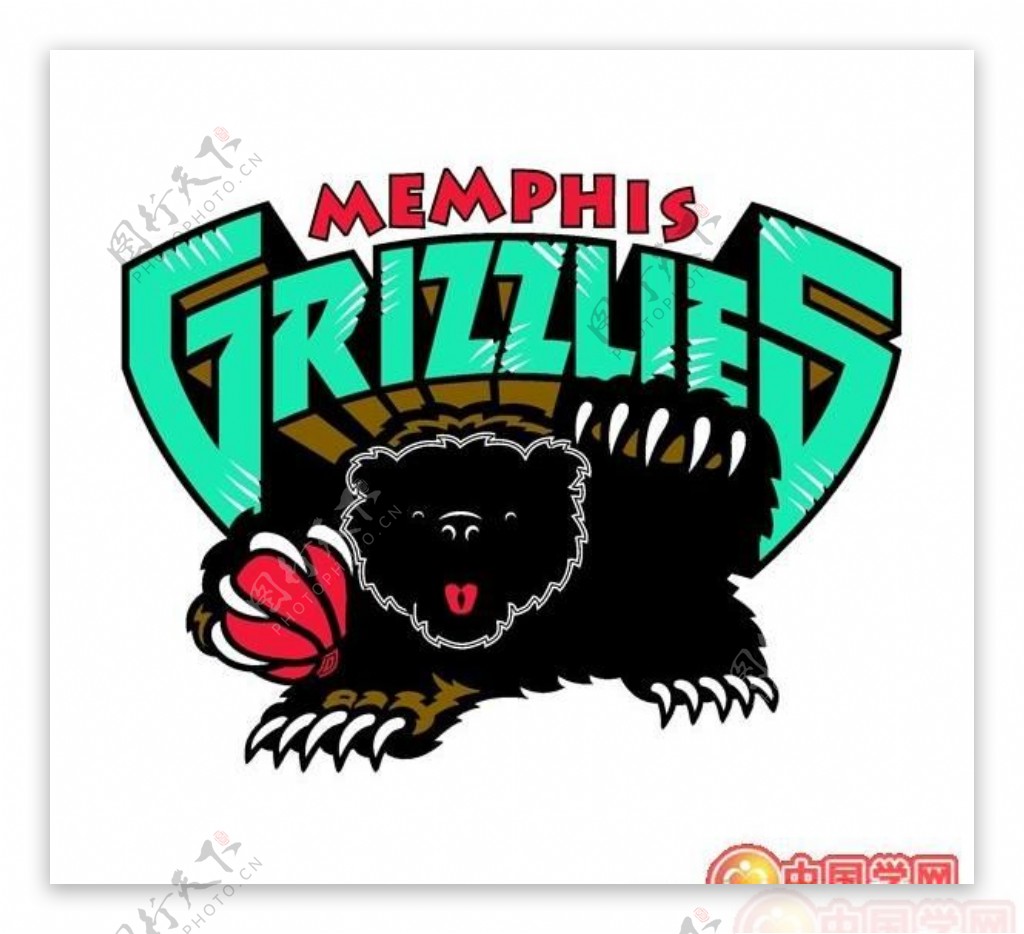 矢量孟菲斯灰熊标志MemphisGrizzlies