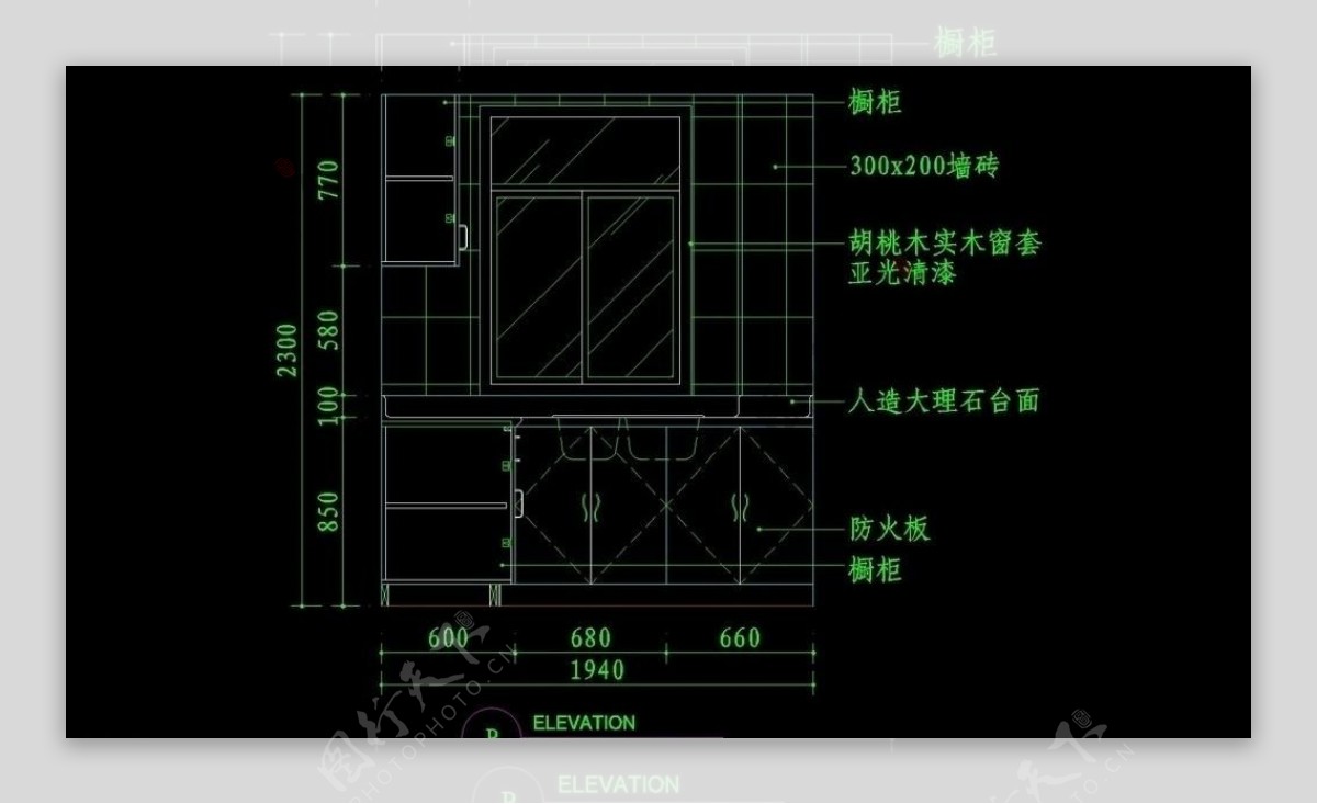 cad设计之厨房图片