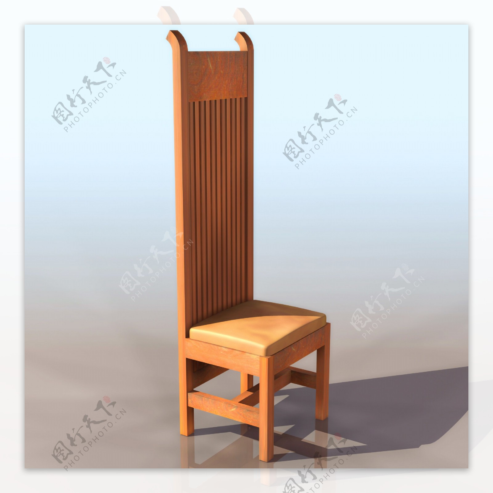 LLOYDCHA中式长椅模型03