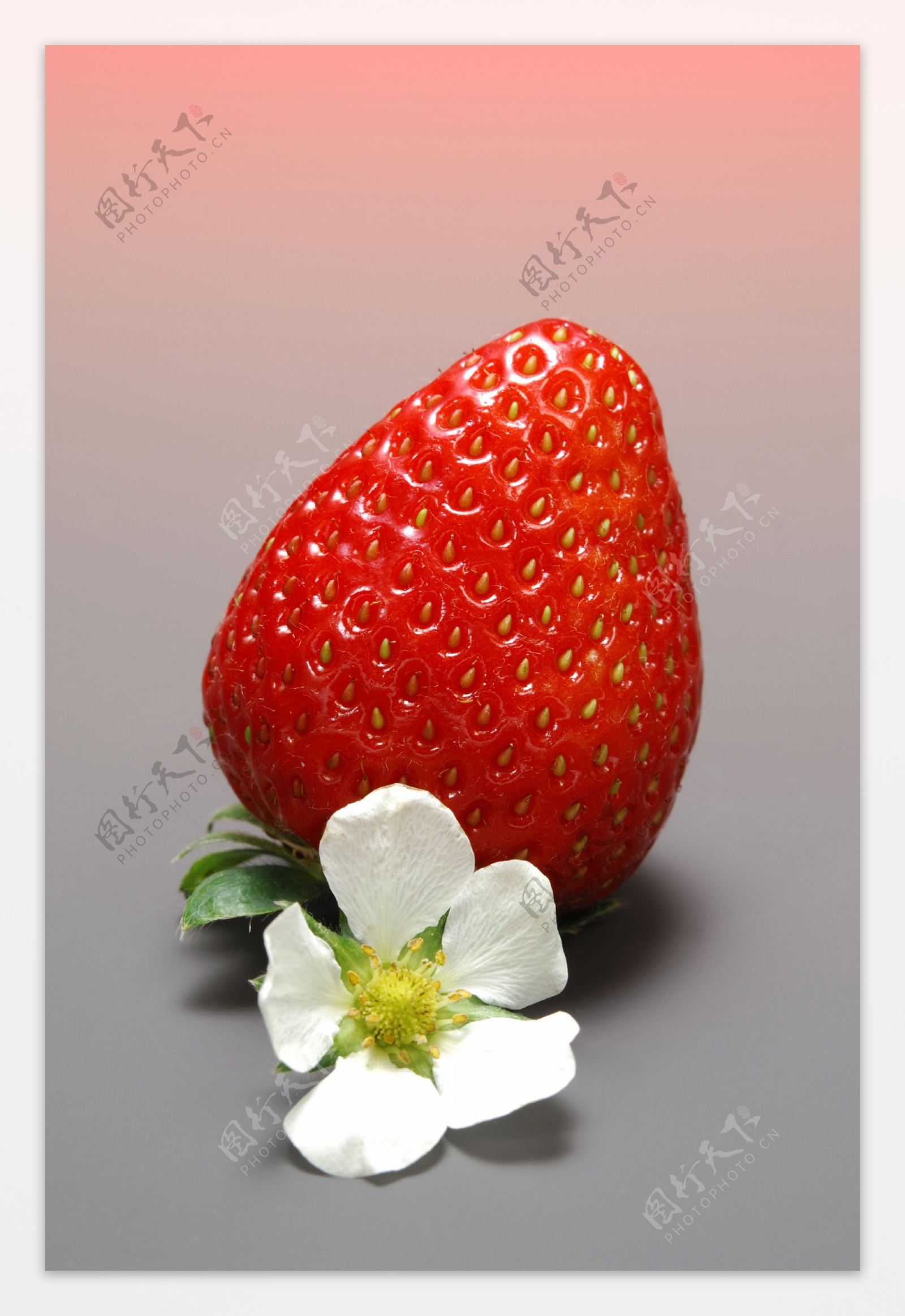 草莓新鲜水果高清细节素材