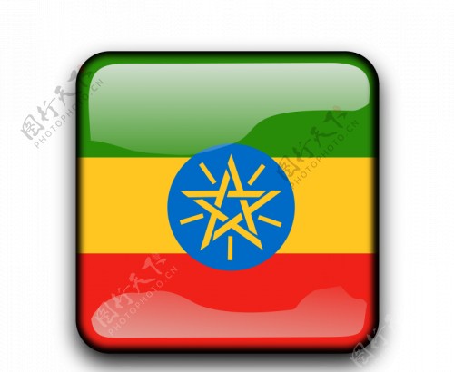 埃塞俄比亚矢量标记按钮