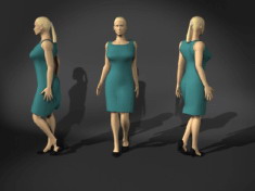 人物女性3d模型设计免费下载人体模型43