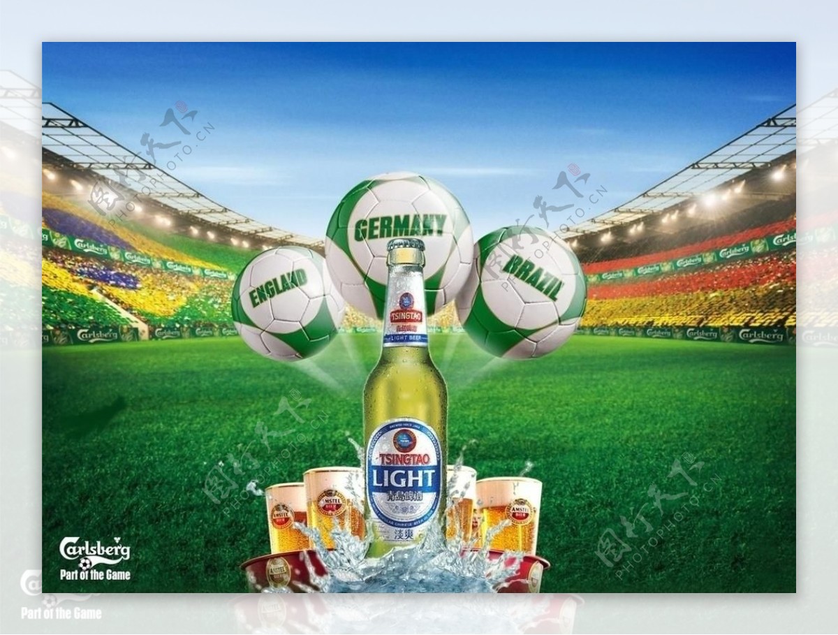 啤酒类海报设计图片