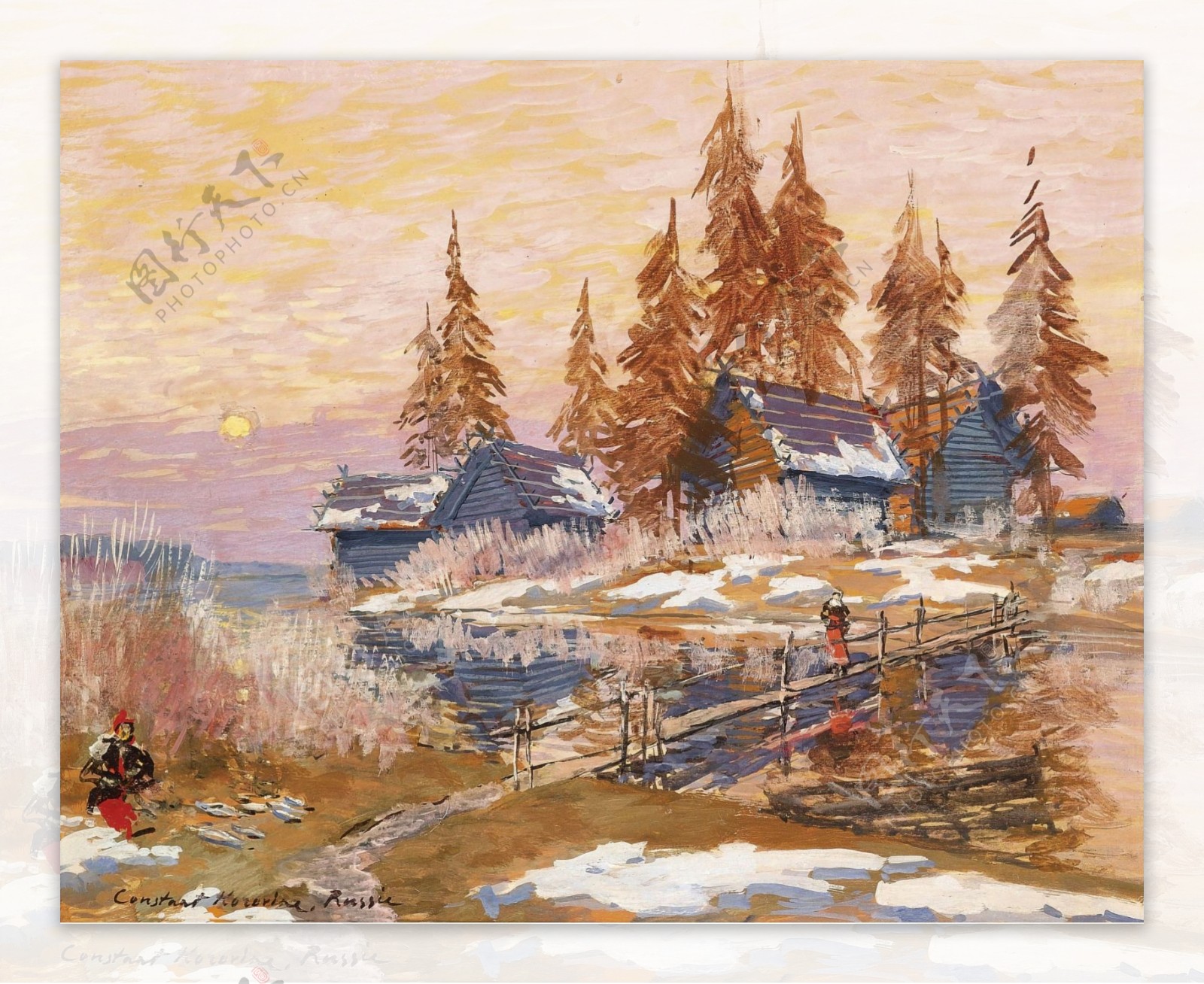 ConstantinKorovinLateWinter.jpeg画家风景画静物油画建筑油画装饰画