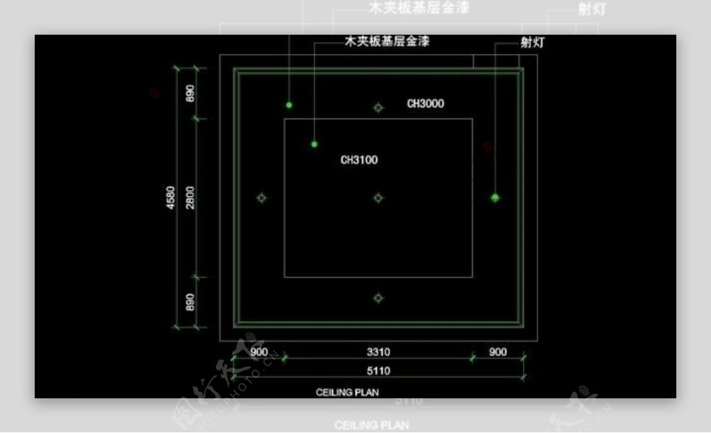 ktv包厢cad设计素材图片