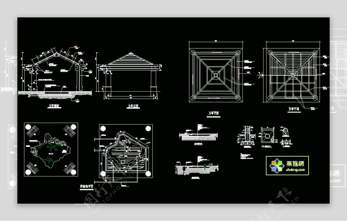 古建筑方亭