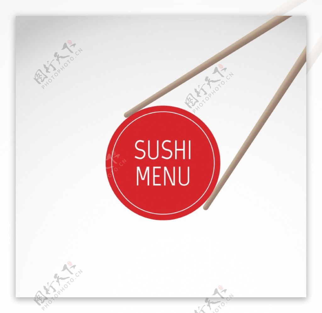 创意寿司菜单设计矢量素材