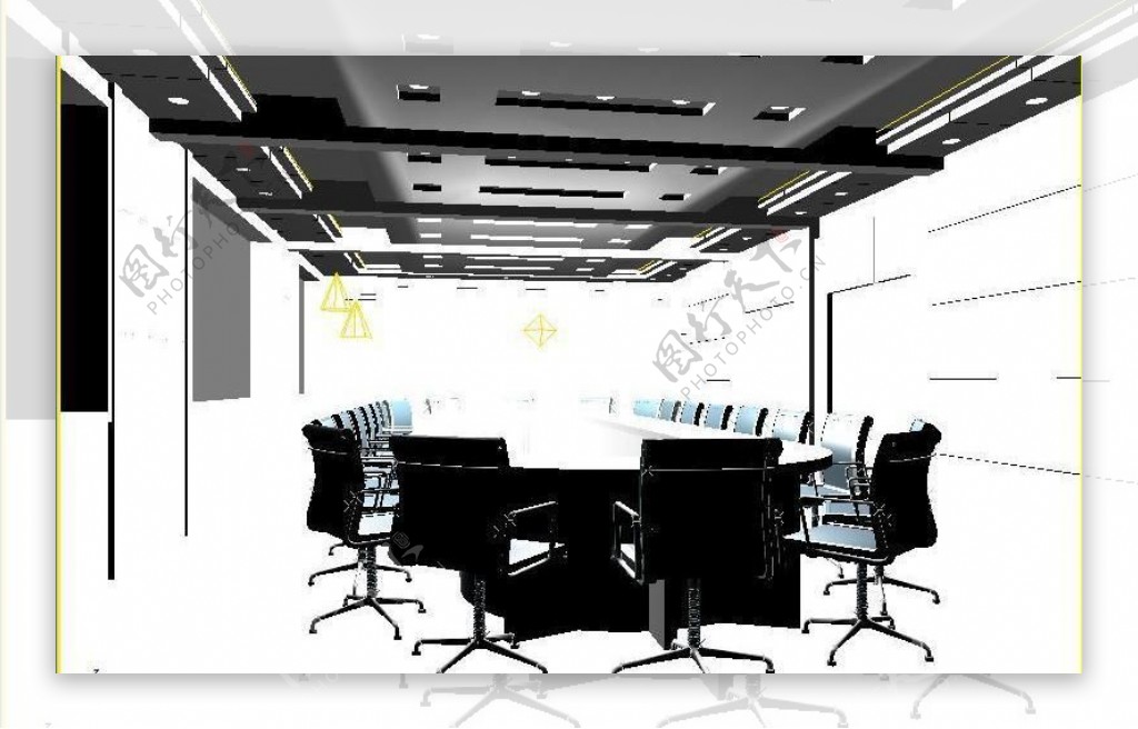 会议室装饰设计3D模型