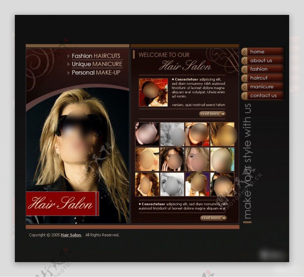 女性购物美容网页设计