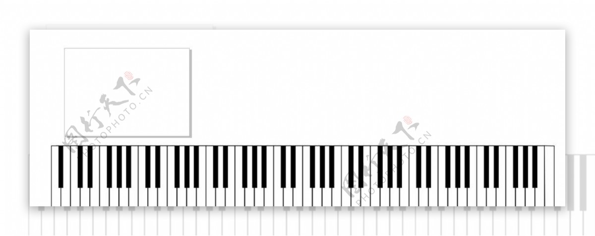 標準大小鋼琴88鍵图片