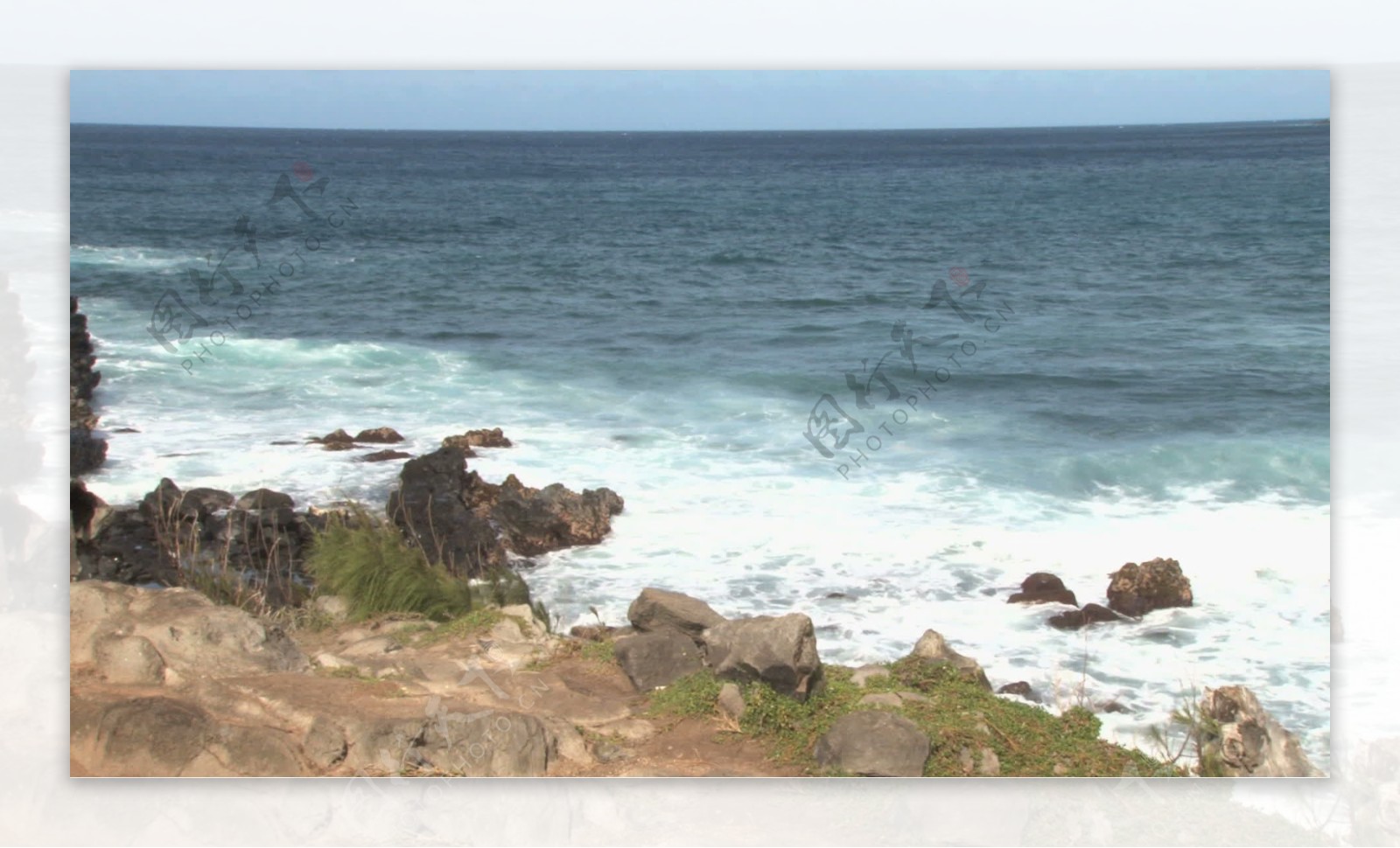 在太平洋证券的视频片段夏威夷岛的边缘视频免费下载