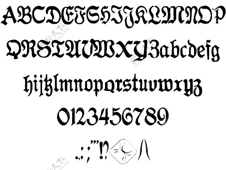 1938antraxja哥特字体