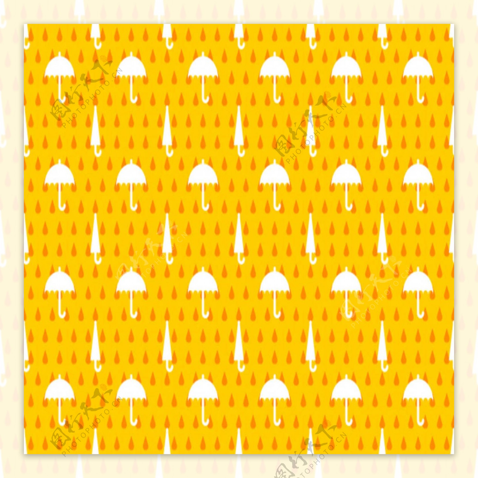 黄色伞纹理