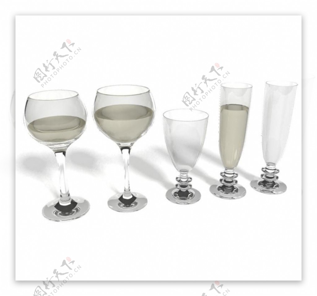 酒杯酒杯模型图片