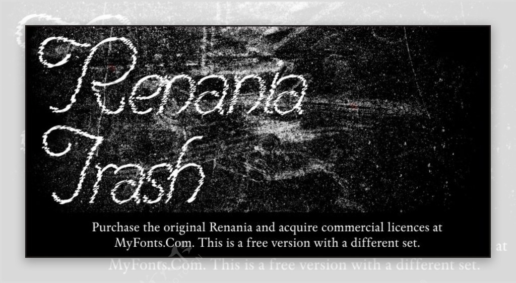 renania垃圾字体