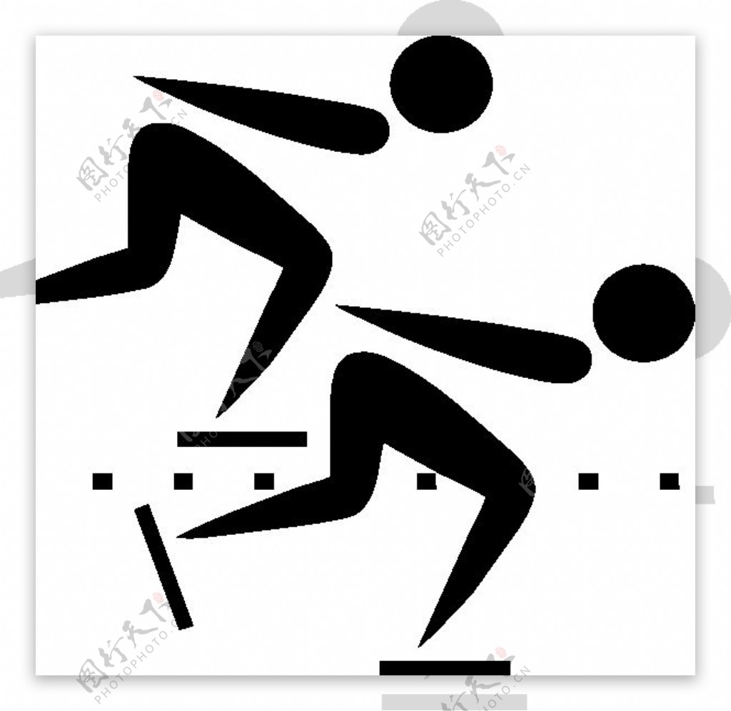 奥林匹克竞技速度滑冰的象形文字剪贴画