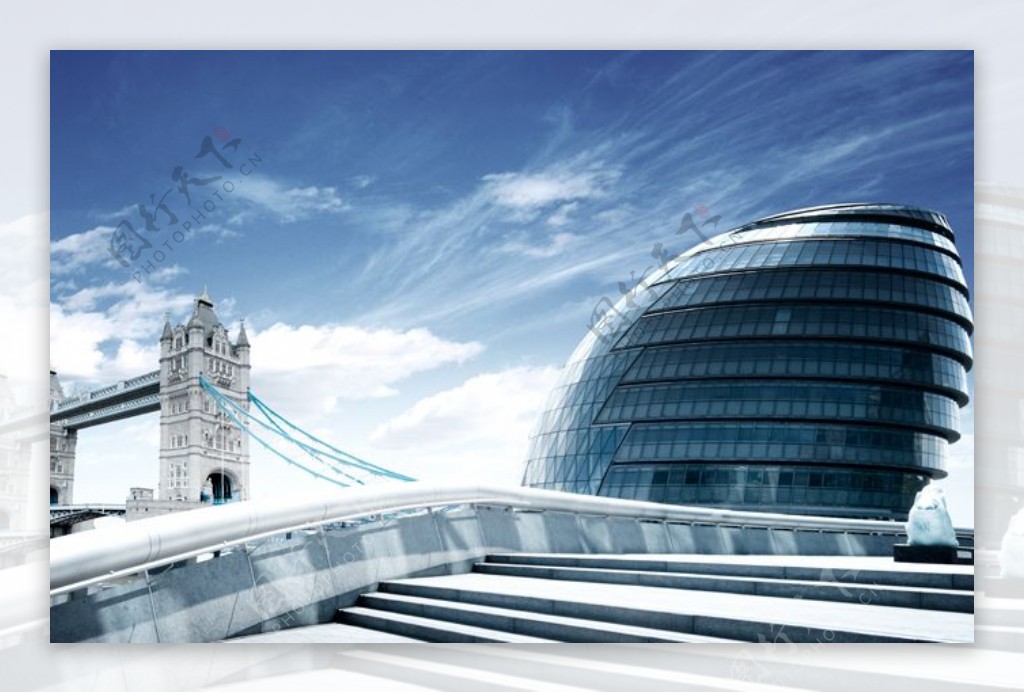 英国伦敦桥PSD素材图片