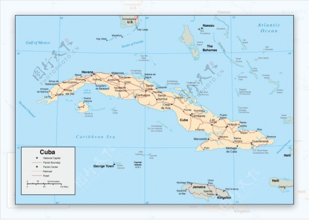 古巴地图