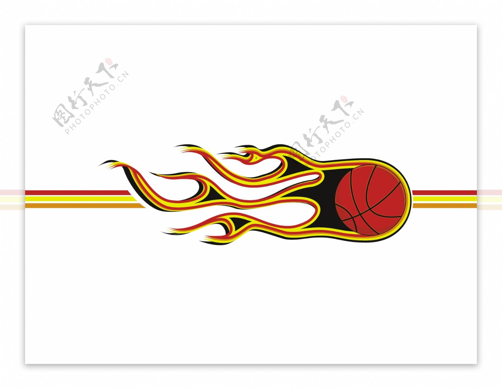 火热的篮球背景