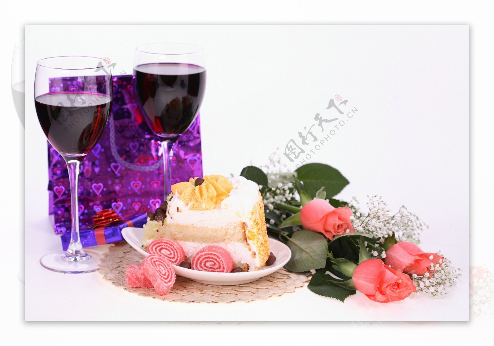 红酒玫瑰蛋糕图片