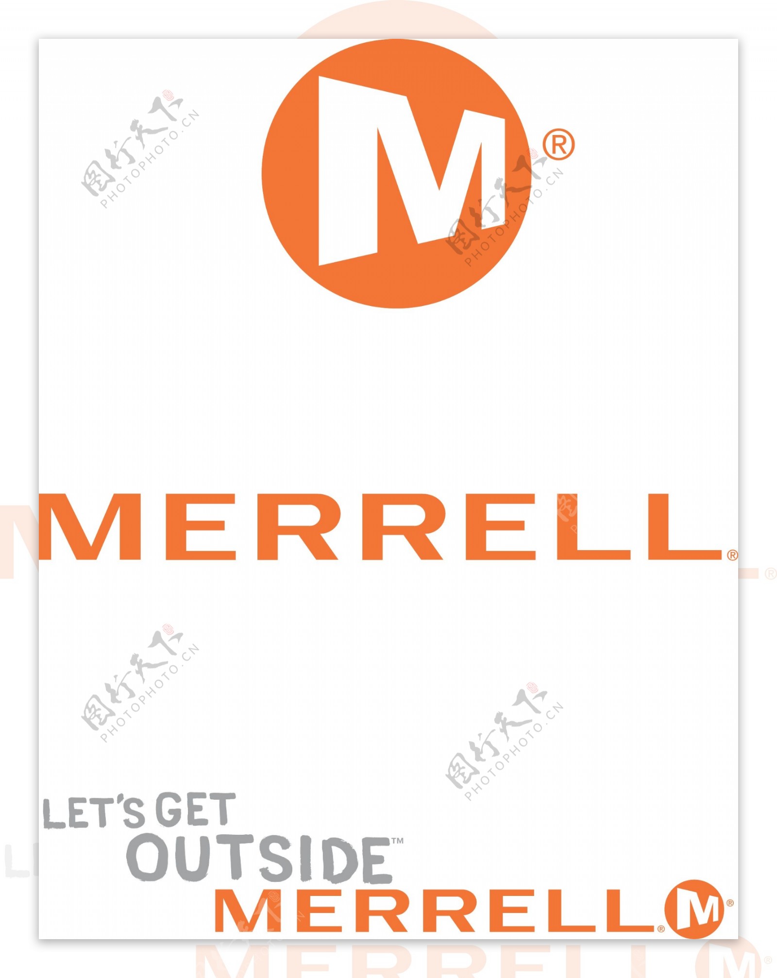 户外品牌麦乐MERRELL矢量logo