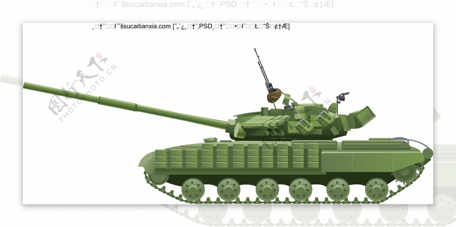 军事战车坦克矢量素材