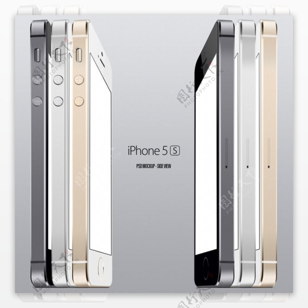 iPhone5S模型侧视图PSD素材