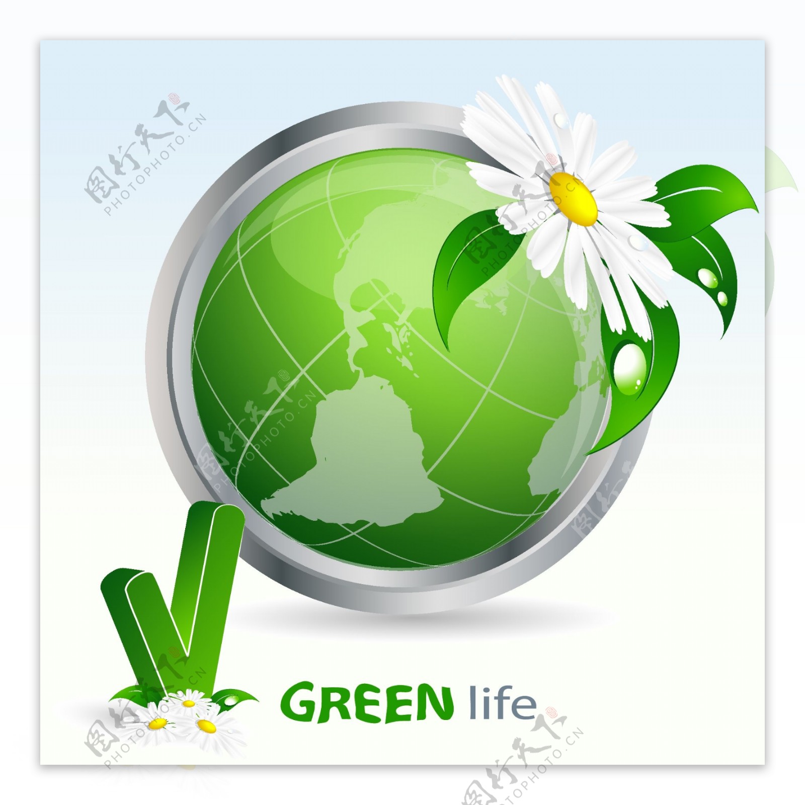 绿色环保系列矢量素材图片