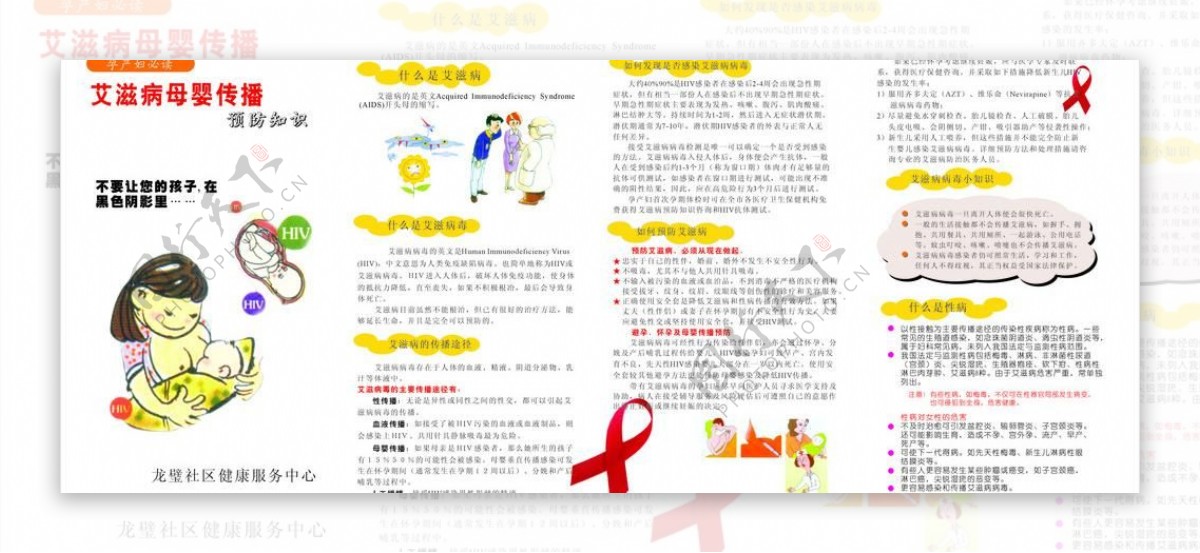 防艾滋病宣传图片