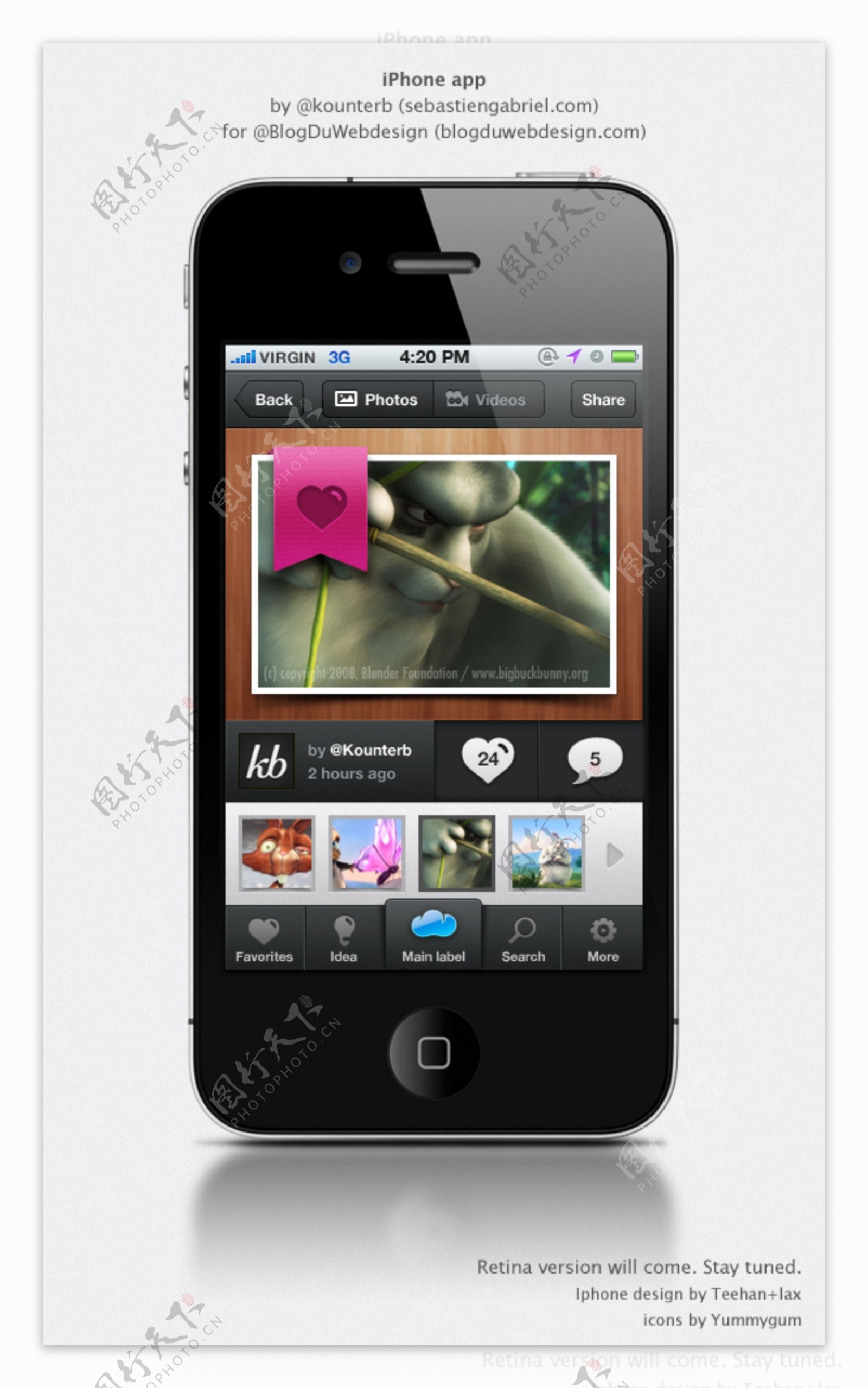 苹果iPhone手机PSD分层素材