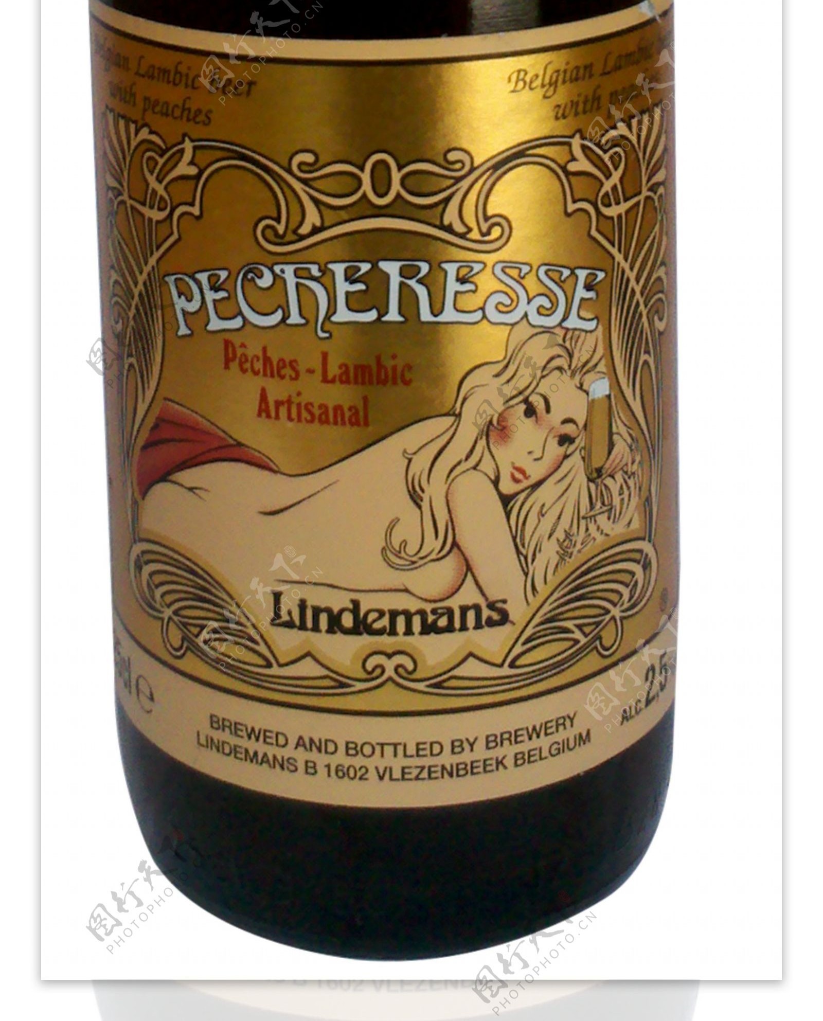 比利时林德曼桃子啤酒图片
