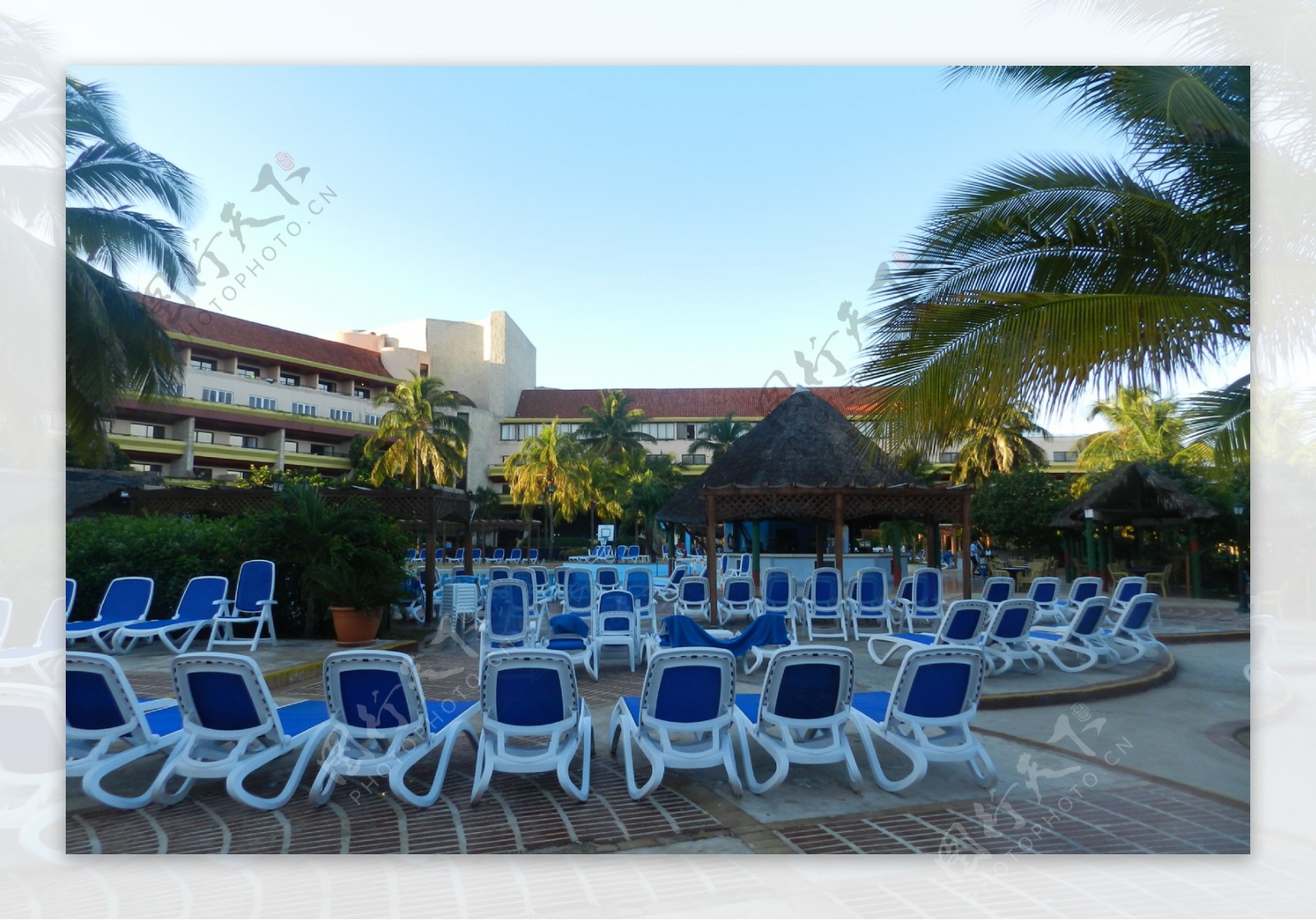 古巴海滩酒店风光图片
