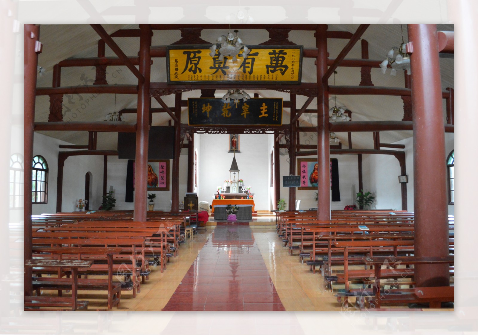 彭州马场村天主教堂图片
