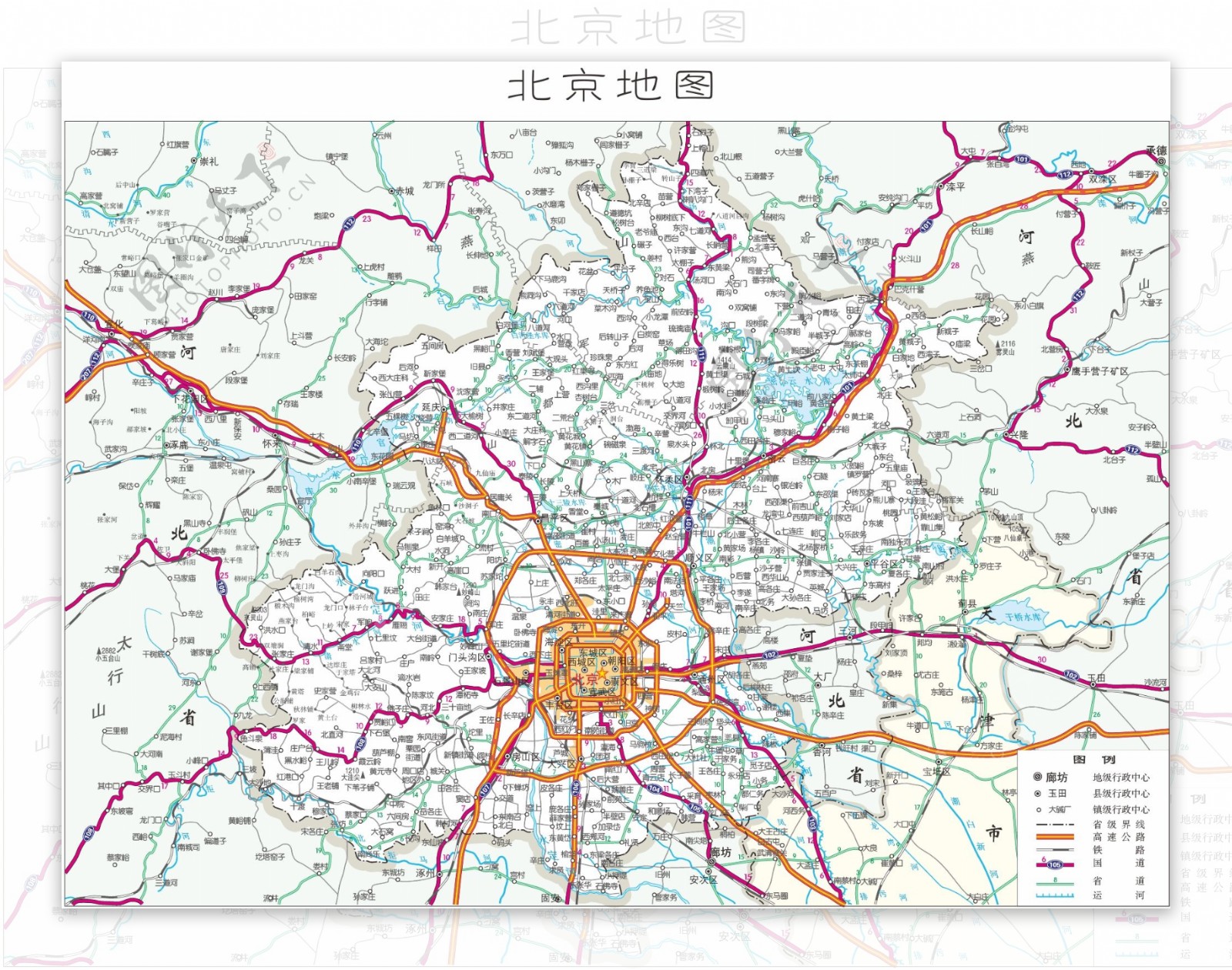 北京地图AICDR