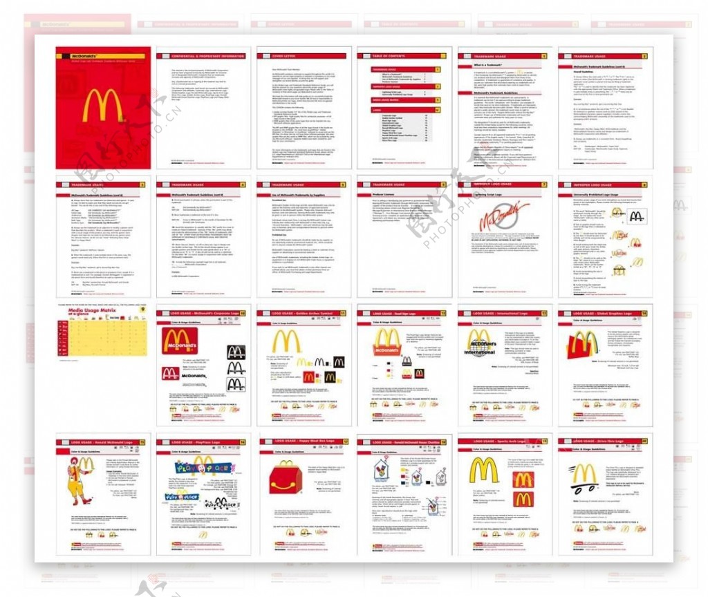 麦当劳vi手册图片