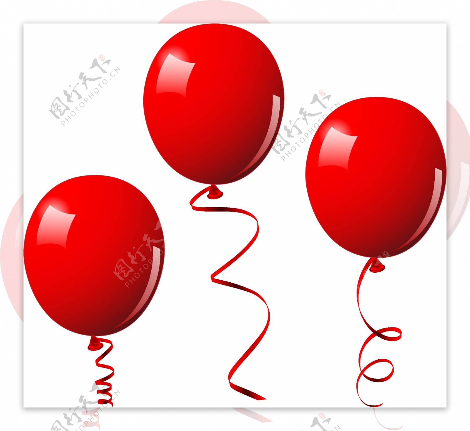 缤纷彩色气球矢量素材6