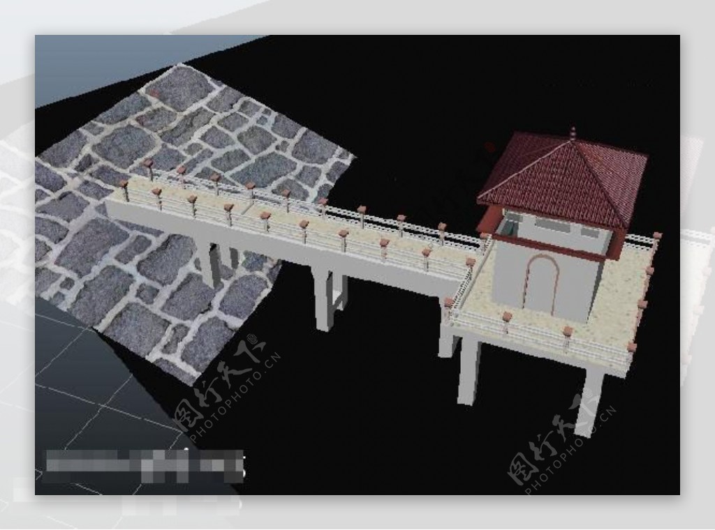 场景房建筑3D游戏模型